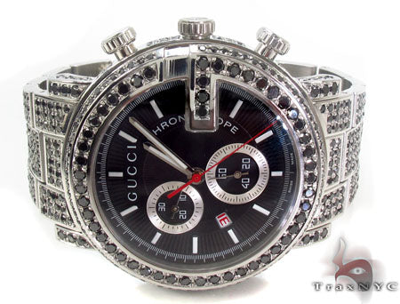 Gucci G-Chrono Black Diamond Watch YA101309 33434 - Image 4