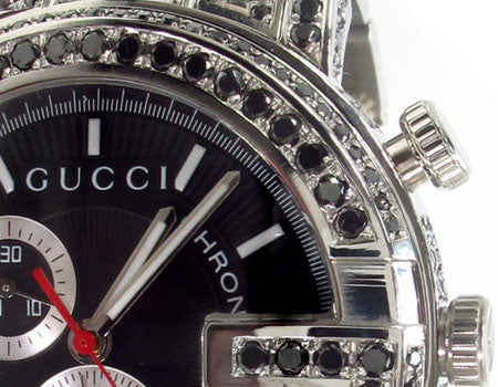 Gucci G-Chrono Black Diamond Watch YA101309 33434 - Image 5