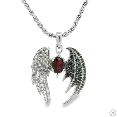 Half Angel Half Bat Pendant 70719 - Image 1