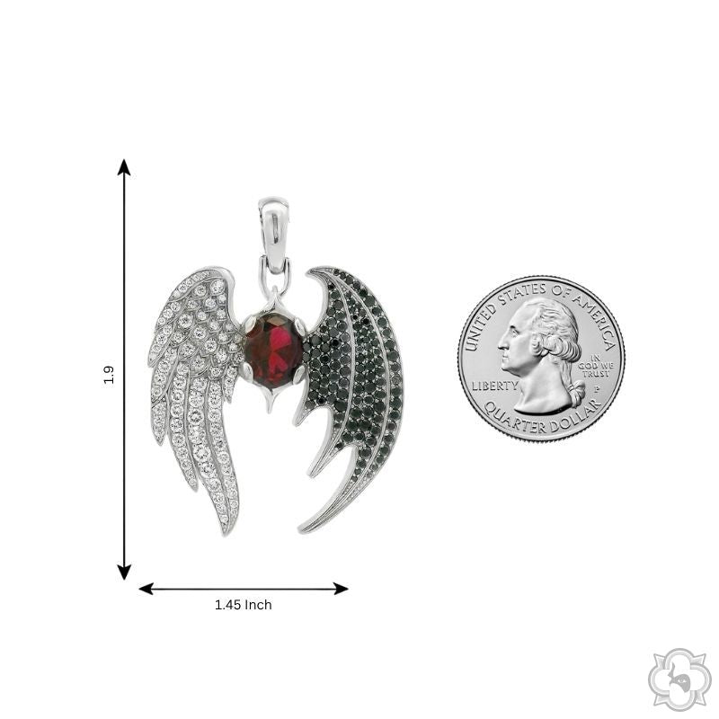 Half Angel Half Bat Pendant 70719 - Image 8