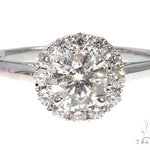 Halo Diamond Engagement Ring 64499 - Image 2