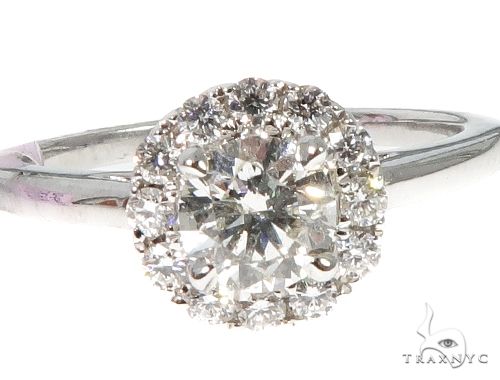 Halo Diamond Engagement Ring 64499 - Image 3