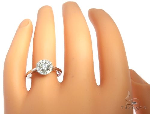 Halo Diamond Engagement Ring 64499 - Image 7