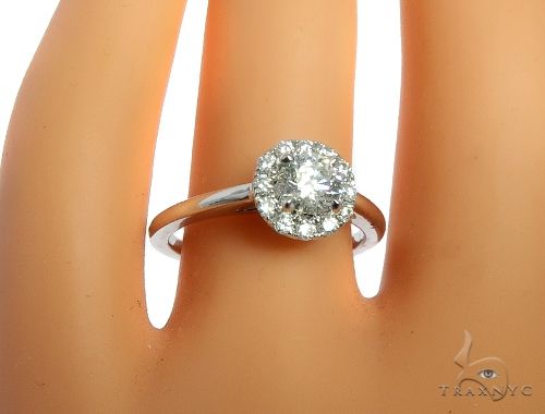 Halo Diamond Engagement Ring 64499 - Image 9