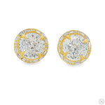 Halo Portuguese Cut Diamond Studs 70866 - Image 1