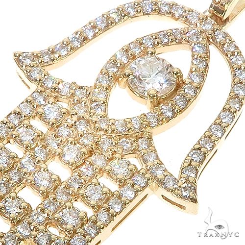 Hamsa Diamond Pendant 67334 - Image 3
