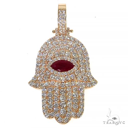 Hamsa Diamond Pendant 68094 - Image 1