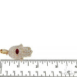 Hamsa Diamond Pendant 68094 - Image 6