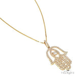 Hamsa Diamond Pendant Set 67333 - Image 2
