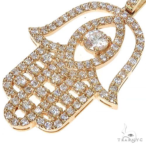 Hamsa Diamond Pendant Set 67333 - Image 4