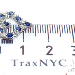 Heart Blue Sapphire Diamond Necklace 40833 - Image 9