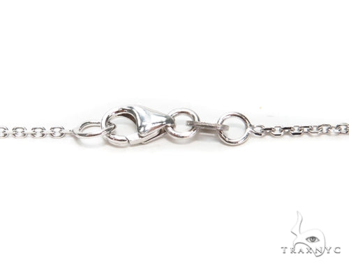 Heart Blue Sapphire Diamond Necklace 40833 - Image 6