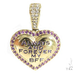 Heart Diamond Amethyst Pendant 49415 - Image 1