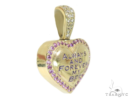 Heart Diamond Amethyst Pendant 49415 - Image 2