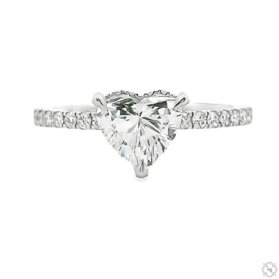 Heart Diamond Engagement Ring 70846 - Image 1