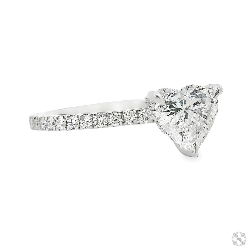 Heart Diamond Engagement Ring 70846 - Image 2