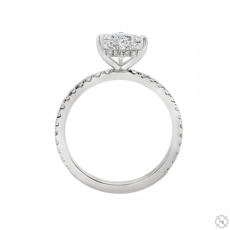 Heart Diamond Engagement Ring 70846 - Image 4