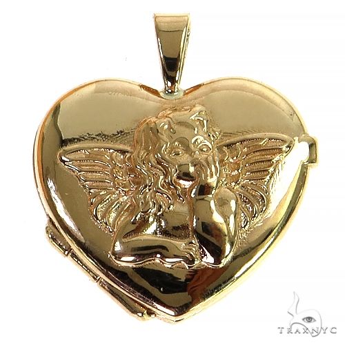 Heart Shape Angel Photo Pendant 68234 - Image 1