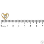 Heart Shape Baguette Diamond  Earrings 70308 - Image 5