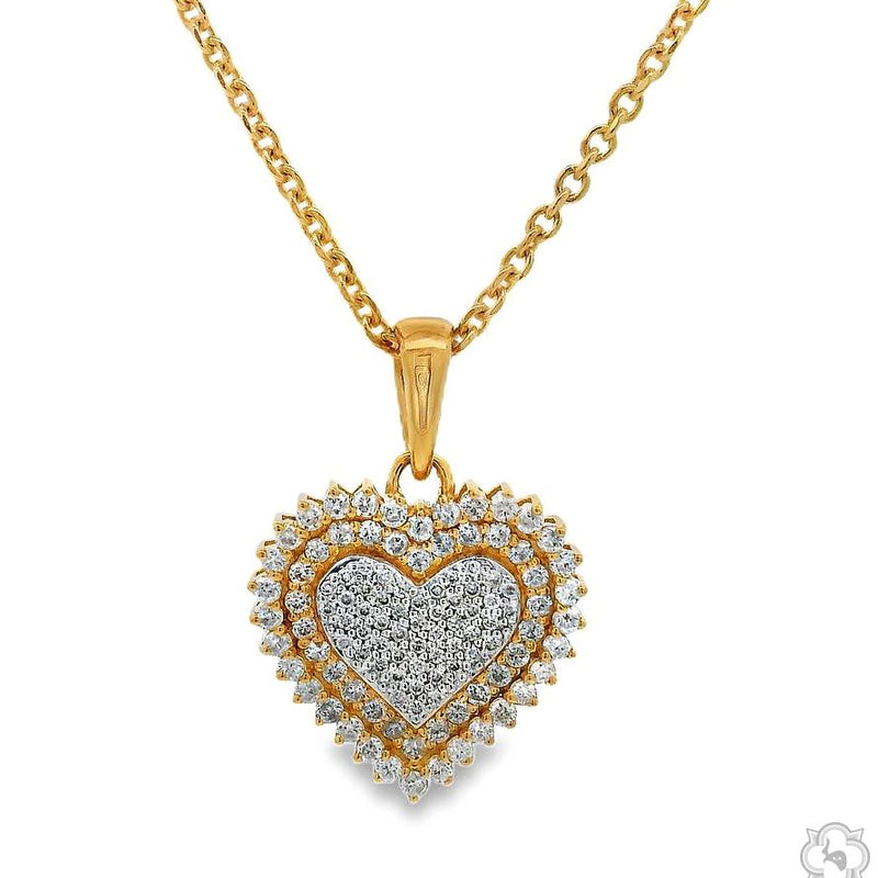 Heart Shape Diamond Necklace 70290 - Image 1