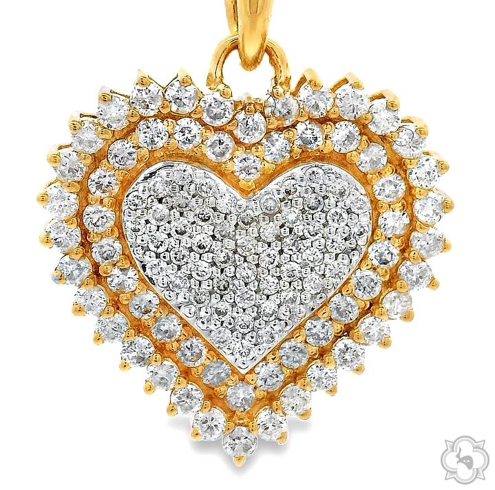 Heart Shape Diamond Necklace 70290 - Image 3