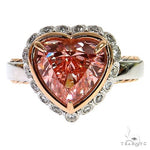 Heart Shape Fancy Vivid Pink Diamond Ring (Lab) 68657 - Image 1