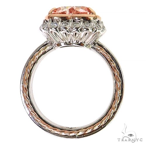Heart Shape Fancy Vivid Pink Diamond Ring (Lab) 68657 - Image 4