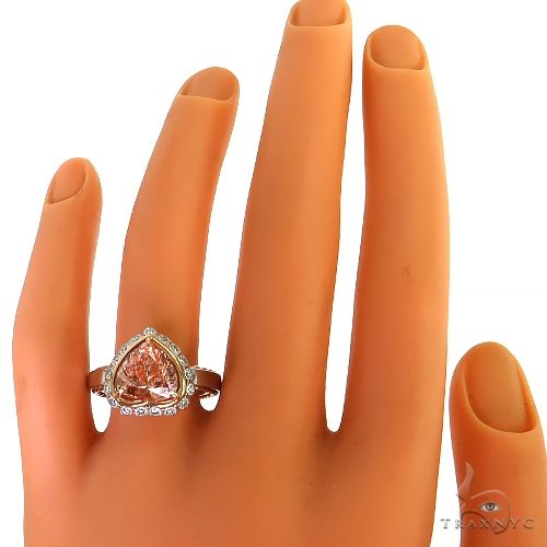 Heart Shape Fancy Vivid Pink Diamond Ring (Lab) 68657 - Image 6