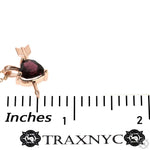 Heart Shape Rhodolite Necklace Medium 70236 - Image 6