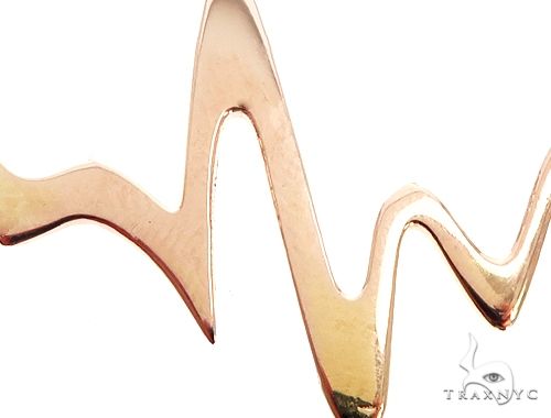 Heartbeat Pendant Necklace in 14k Yellow Gold 60691 - Image 3