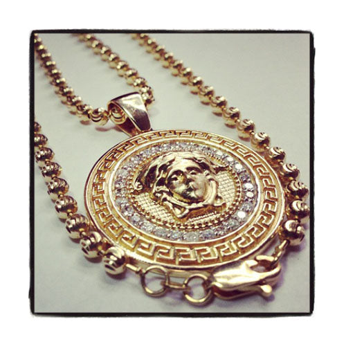 Heavy Medusa Diamond Pendant 36428 - Image 9