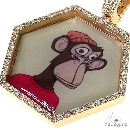 Hexagon Diamond Photo Pendant 68063 - Image 3