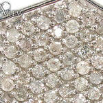 Hexagon Silver Diamond Ring 28060 - Image 3