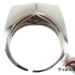 Hexagon Silver Diamond Ring 28060 - Image 6