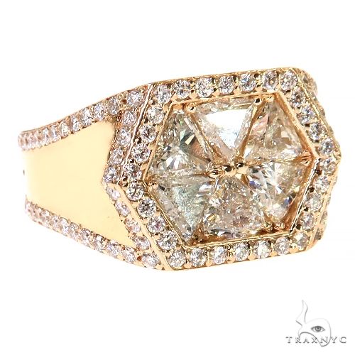 Hexagon Trillion Cut Diamond TraxNYC Ring 67336 - Image 2