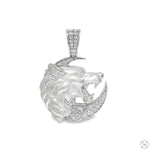 Howling Wolf Diamond Pendant 70645 - Image 1