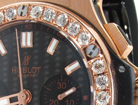 Hublot Classic Fusion Rose Gold Diamonds Watch 27910 - Image 5