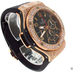 Hublot Rose Color Stainless Steel Diamond Watch 31444 - Image 3
