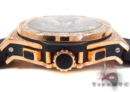 Hublot Rose Color Stainless Steel Diamond Watch 31444 - Image 6