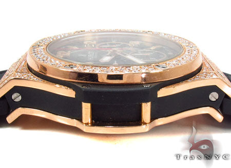 Hublot Rose Color Stainless Steel Diamond Watch 31444 - Image 7