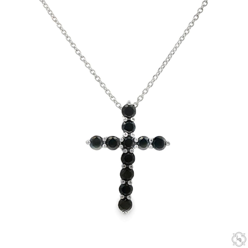 Black Diamond Cross Pendant Set 70899