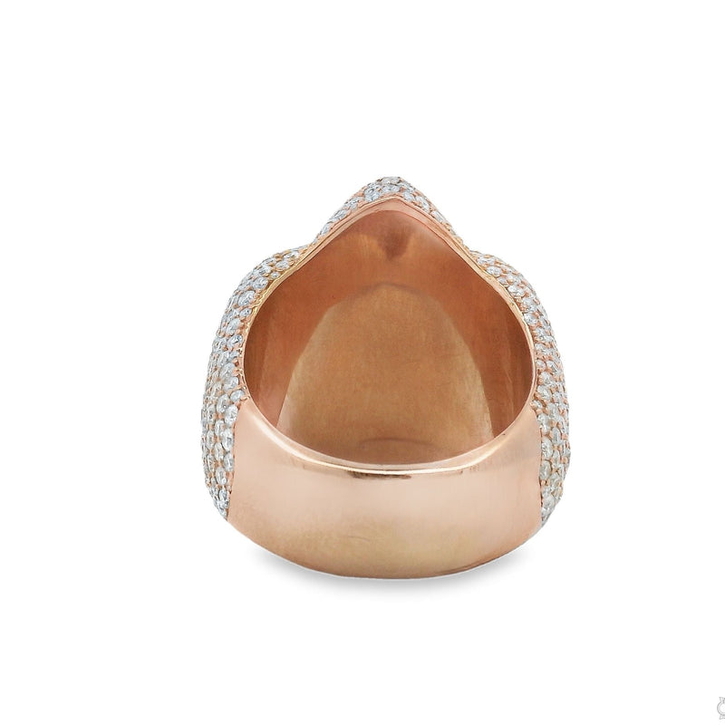 Iceberg Green Quartz Crystals Diamond Ring 70369 - Image 6