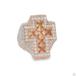 Iceberg Quartz Crystals Cross Ring 70371 - Image 2