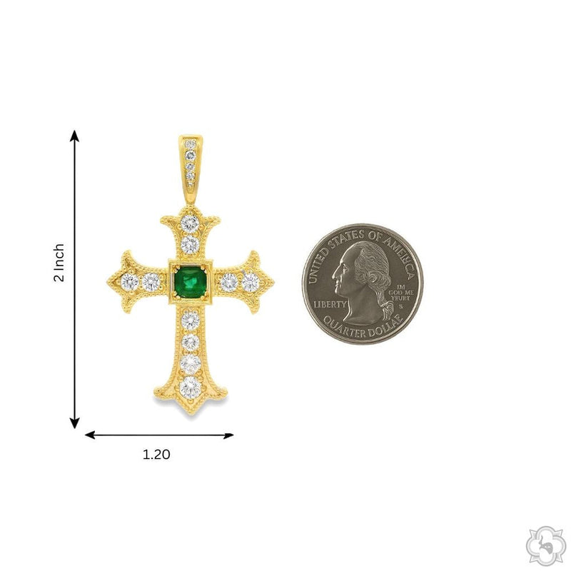 Imperial Emerald Cross Medium 70554 - Image 8