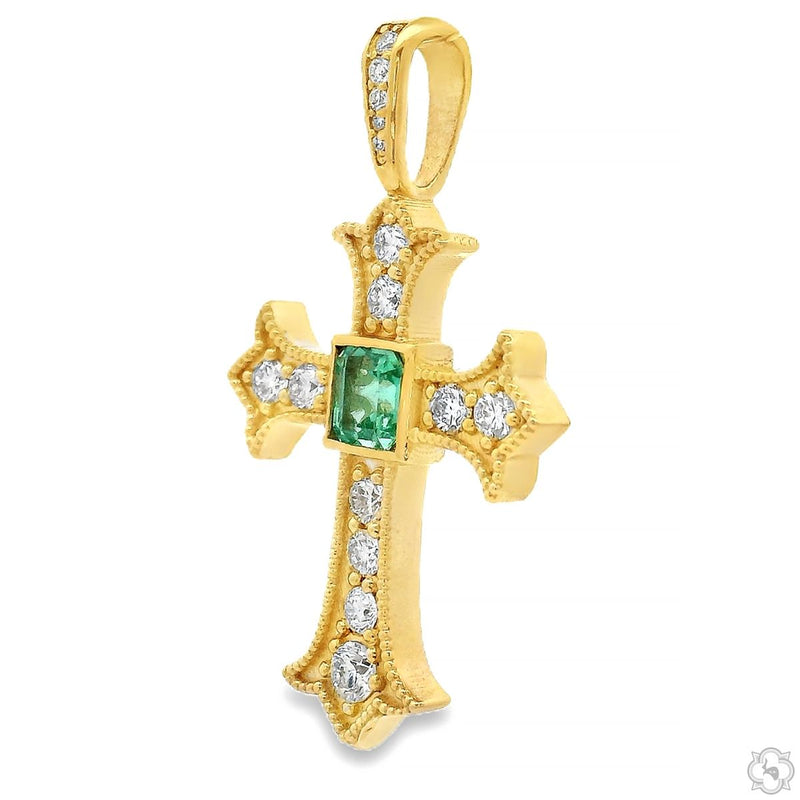 Imperial Emerald Cross Small 70555 - Image 4
