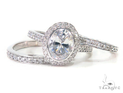 Prong Diamond Ring Set 44604 - Image 1