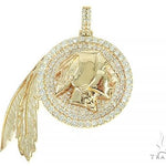 Native American Indian Head Diamond Pendant  65826 - Image 1
