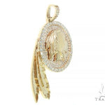 Native American Indian Head Diamond Pendant  65826 - Image 2