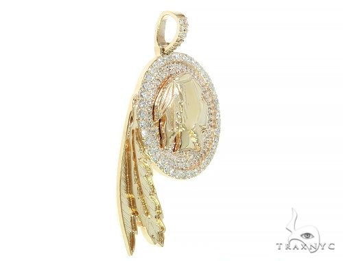 Native American Indian Head Diamond Pendant  65826 - Image 2