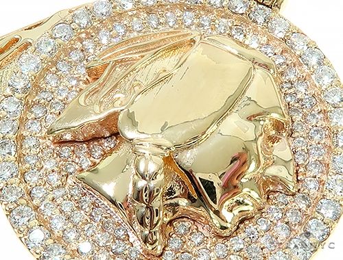 Native American Indian Head Diamond Pendant  65826 - Image 4